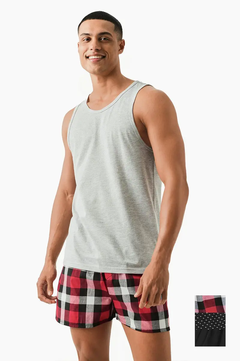 Boxers pack de 3 · Homem · Preto · Modelo 4