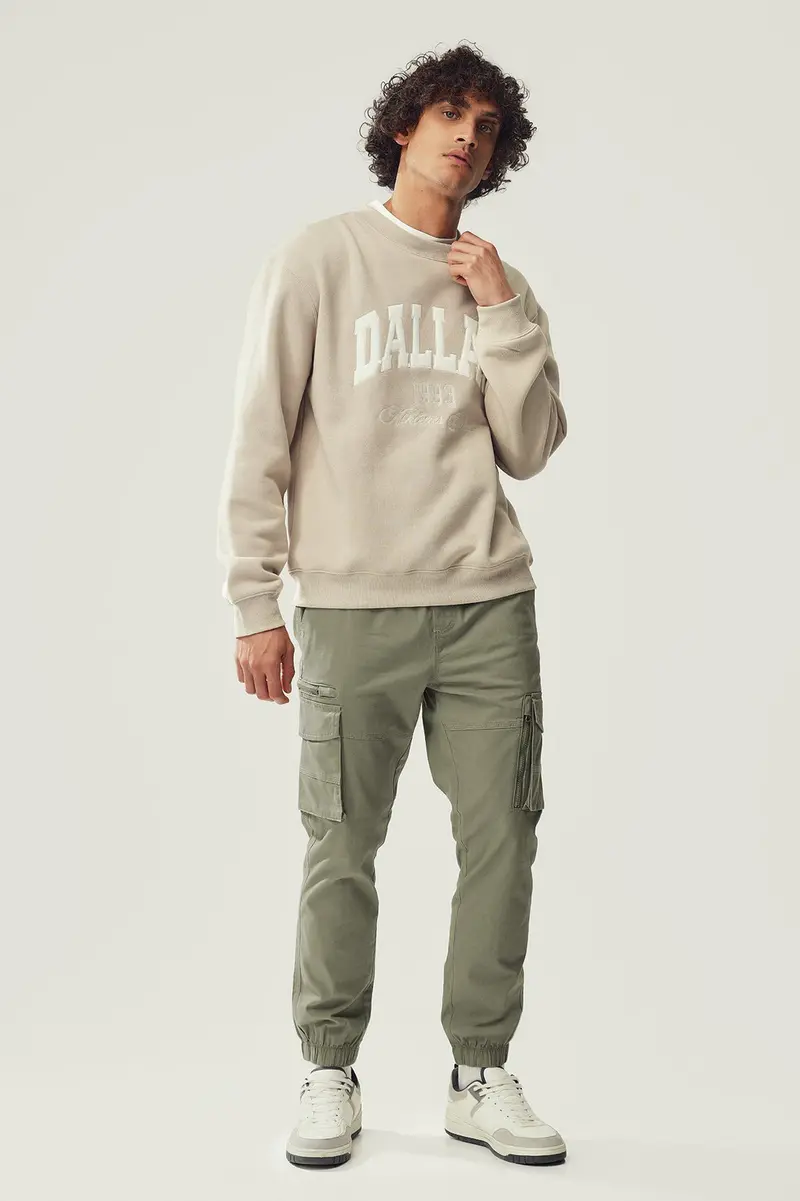 Calças jogger · Homem · Verde Oliveira