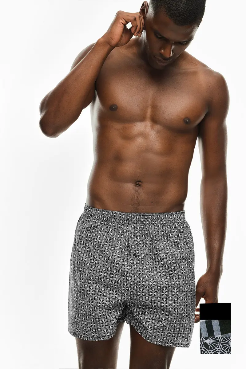Boxers pack de 3 · Homem · Preto · Modelo 6