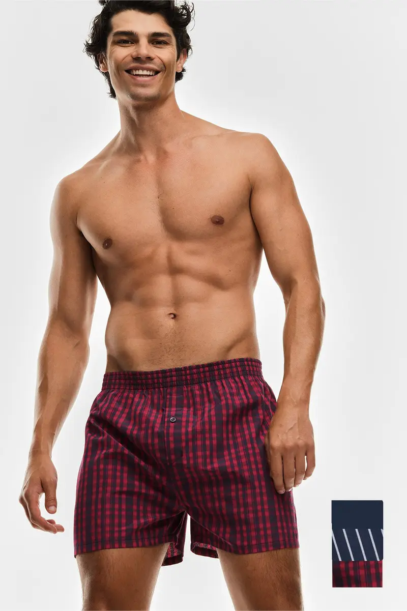 Boxers pack de 3 · Homem · Azul Marinho · Modelo 5