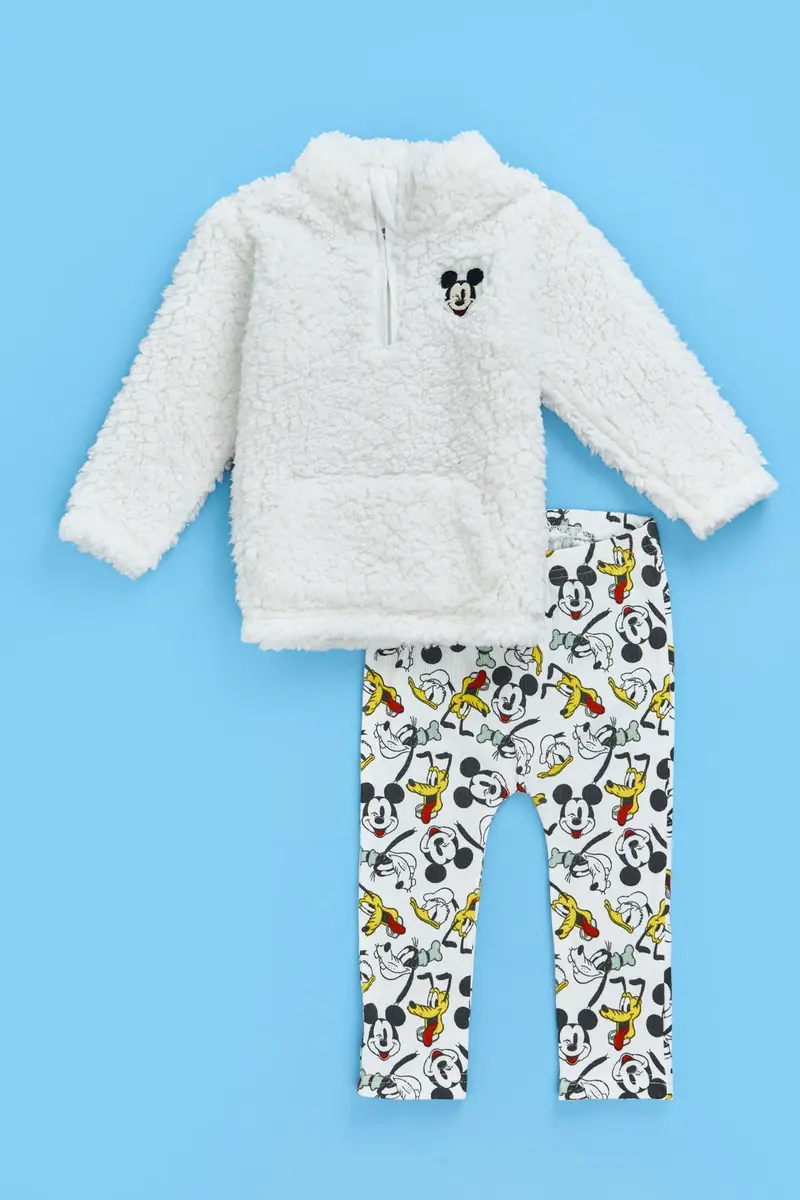 Camisola Mickey Mouse · Bebé · Branco