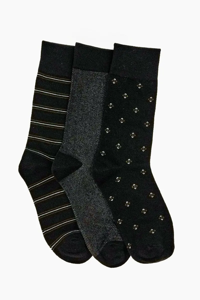 Meias curtas pack de 3 · Homem · Preto