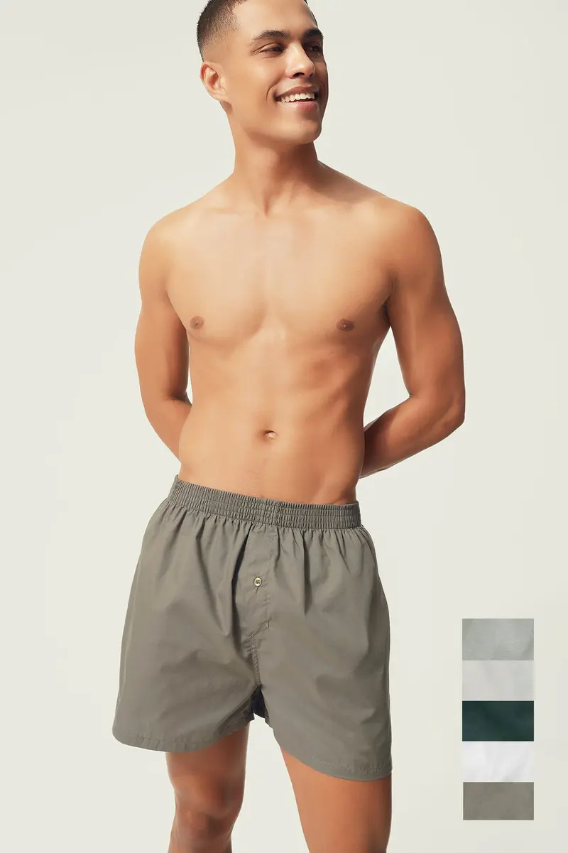 Boxers pack de 5 · Homem · Verde Oliveira