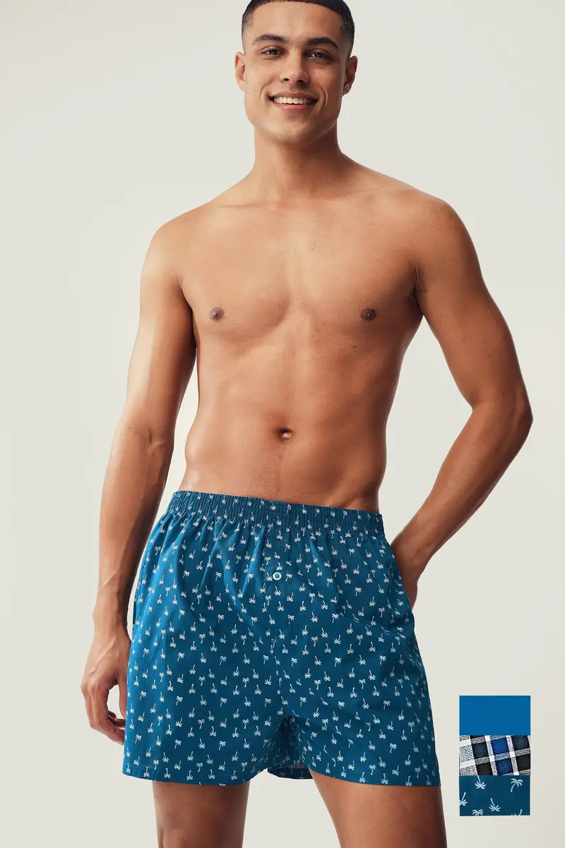 Boxers pack de 3 · Homem · Azul