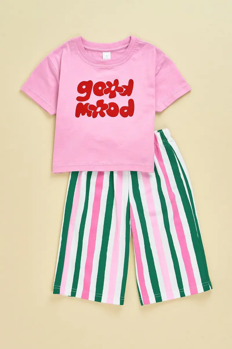 T-shirt em algodão · Bebé · Rosa