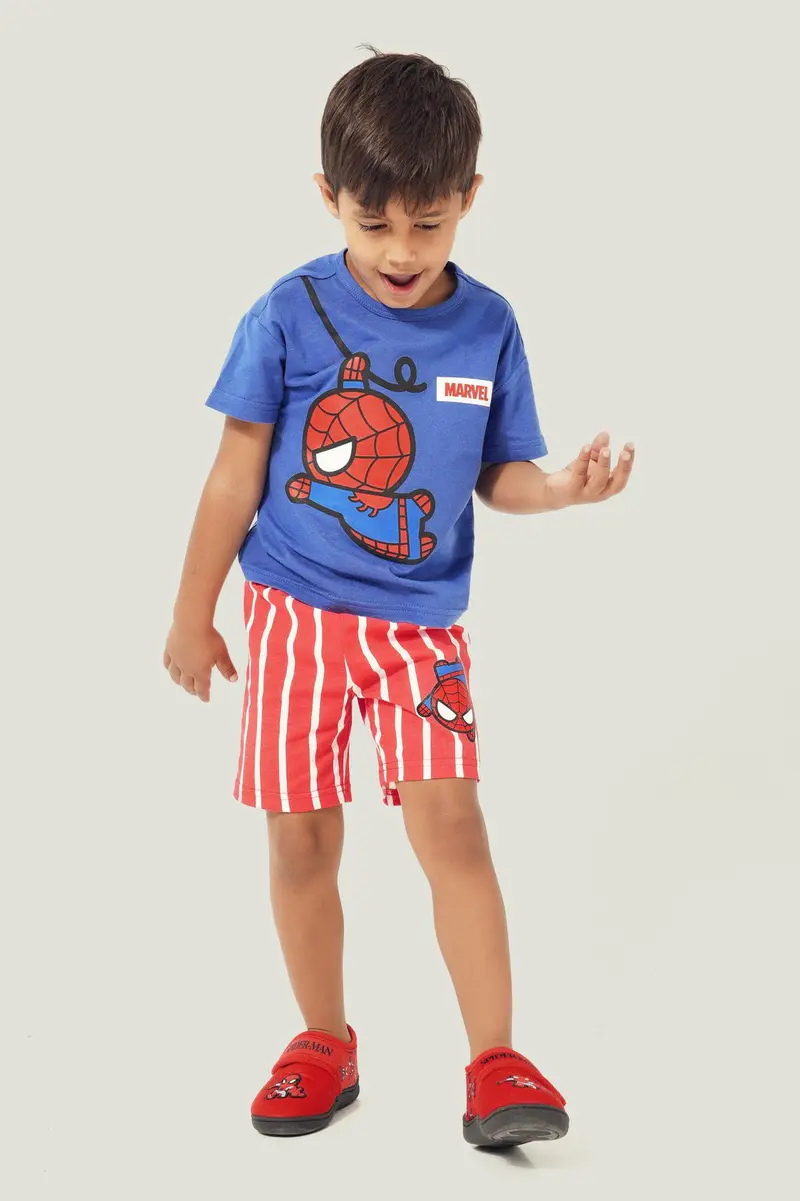 Pijama Spider-Man em algodão · Menino · Vermelho · Modelo 2