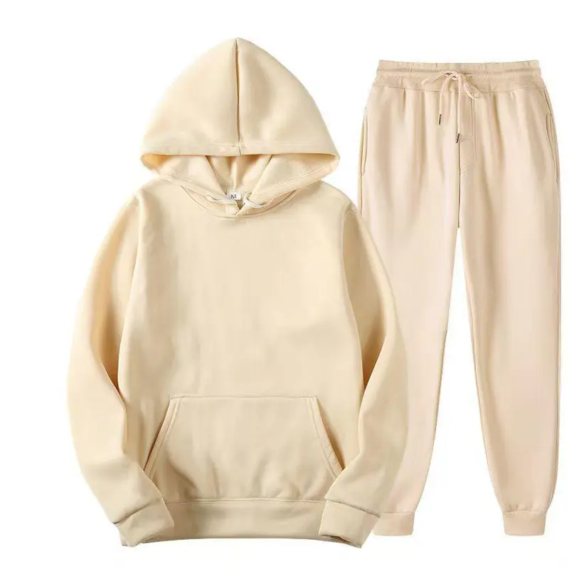 Conjunto Moletom Premium Unissex Inverno Conforto Total · Creme