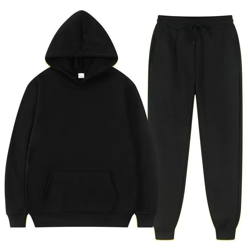 Conjunto Moletom Premium Unissex Inverno Conforto Total · Preto