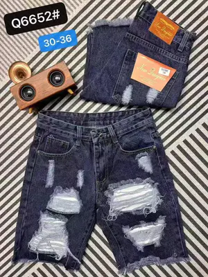 Calção Calções Jeans Destroyed Premium – Vários Modelos de  Bermuda
