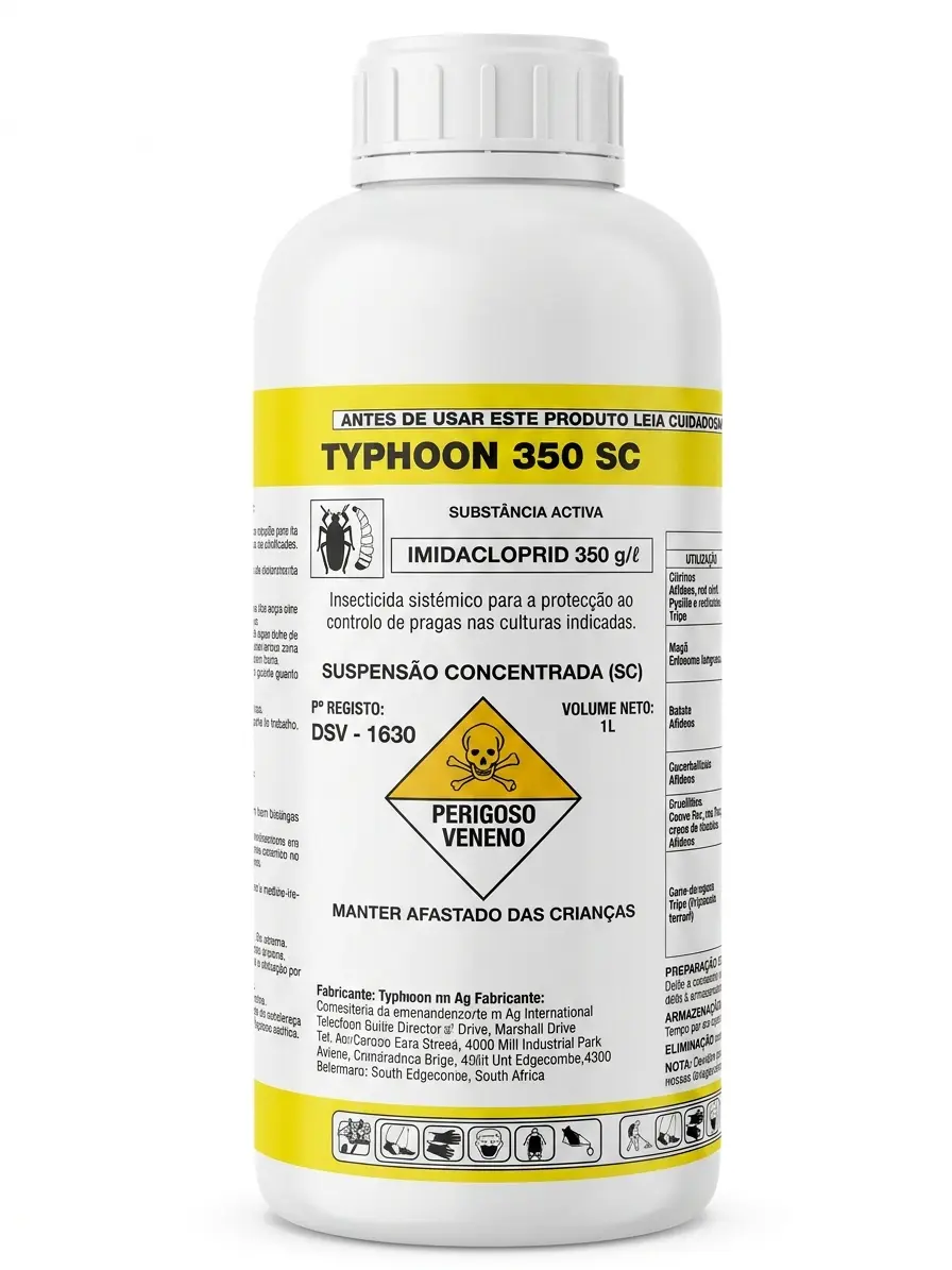 Inseticida Sistêmico Typhoon 350 SC (Imidacloprid) - 1 Litro