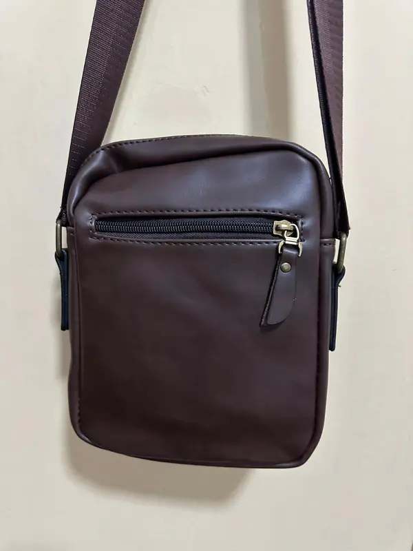Bolsa Masculina Transversal Couro Sintético Cavalaria Style