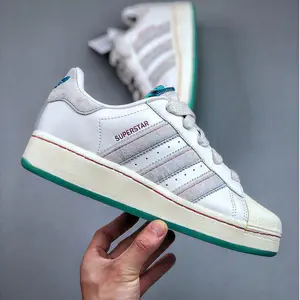 Ténis Clássico Superstar Urbano – Branco & Verde Água