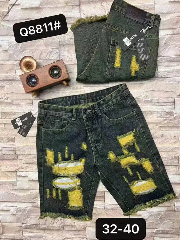 Calção Calções Jeans Destroyed Premium – Vários Modelos de  Bermuda