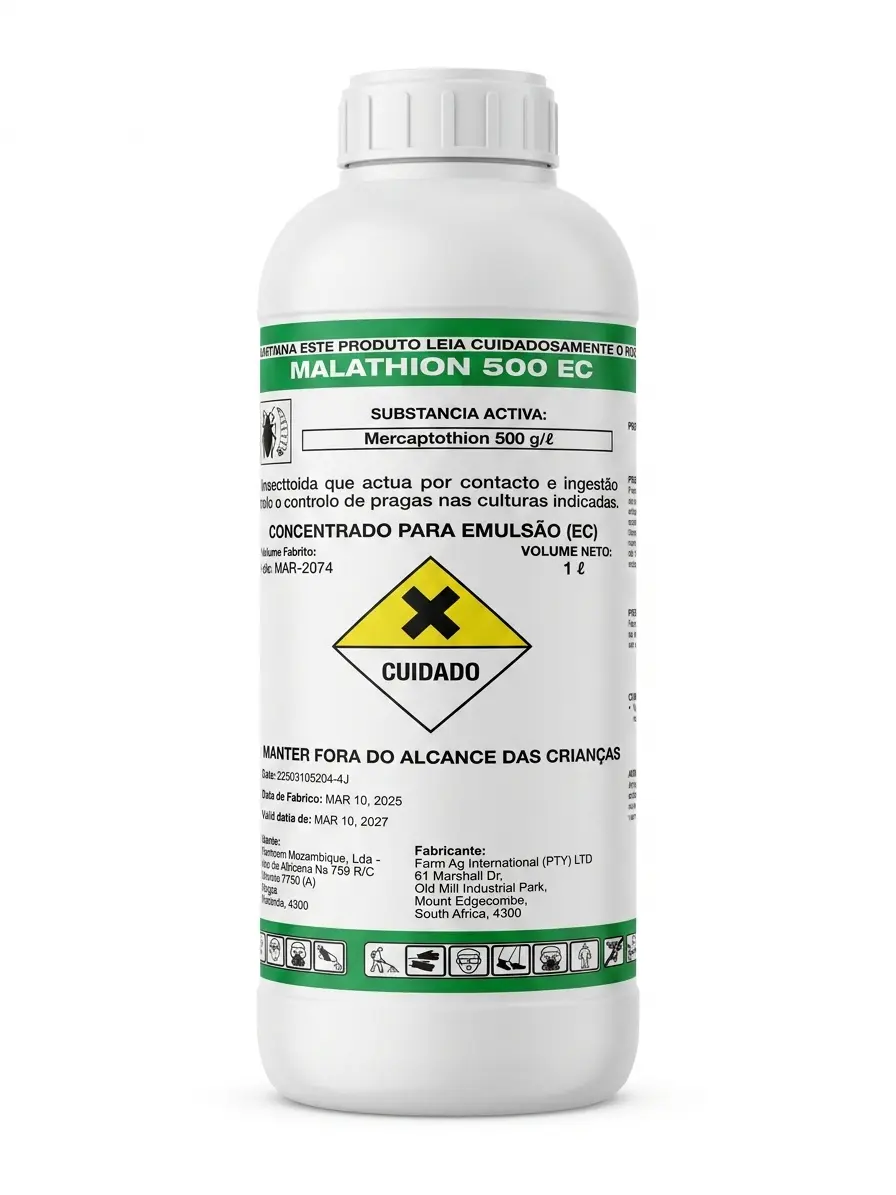 Inseticida Malathion 500 EC Farm-Ag - 1 Litro