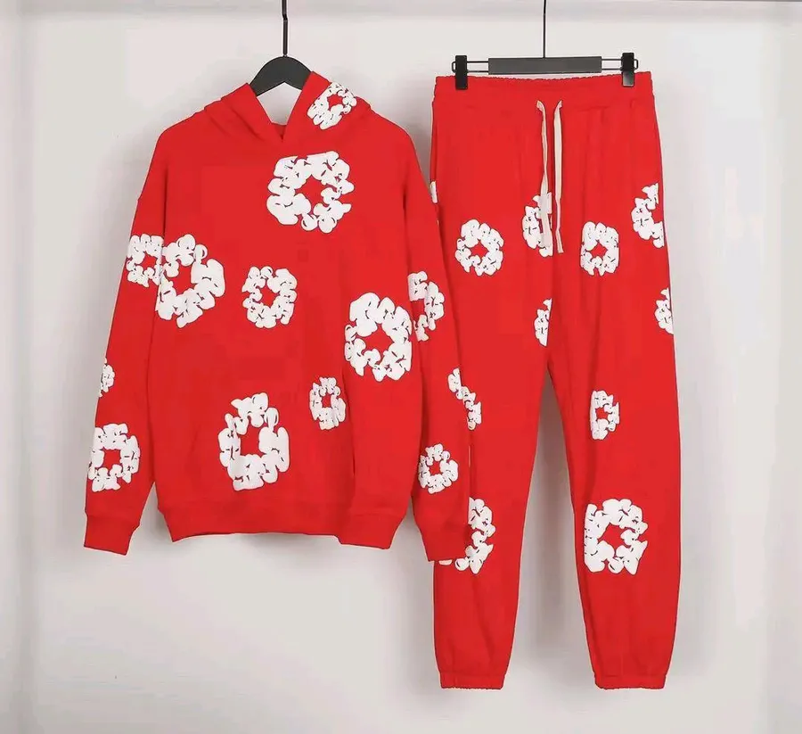 Conjunto Denim Tears - STREAKER · Vermelho / Branco