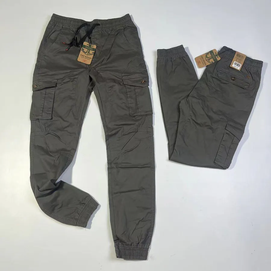 Calças Cargo · Cinzento
