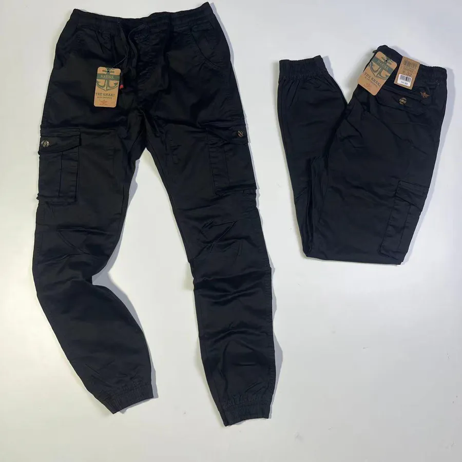 Calças Cargo · Preto