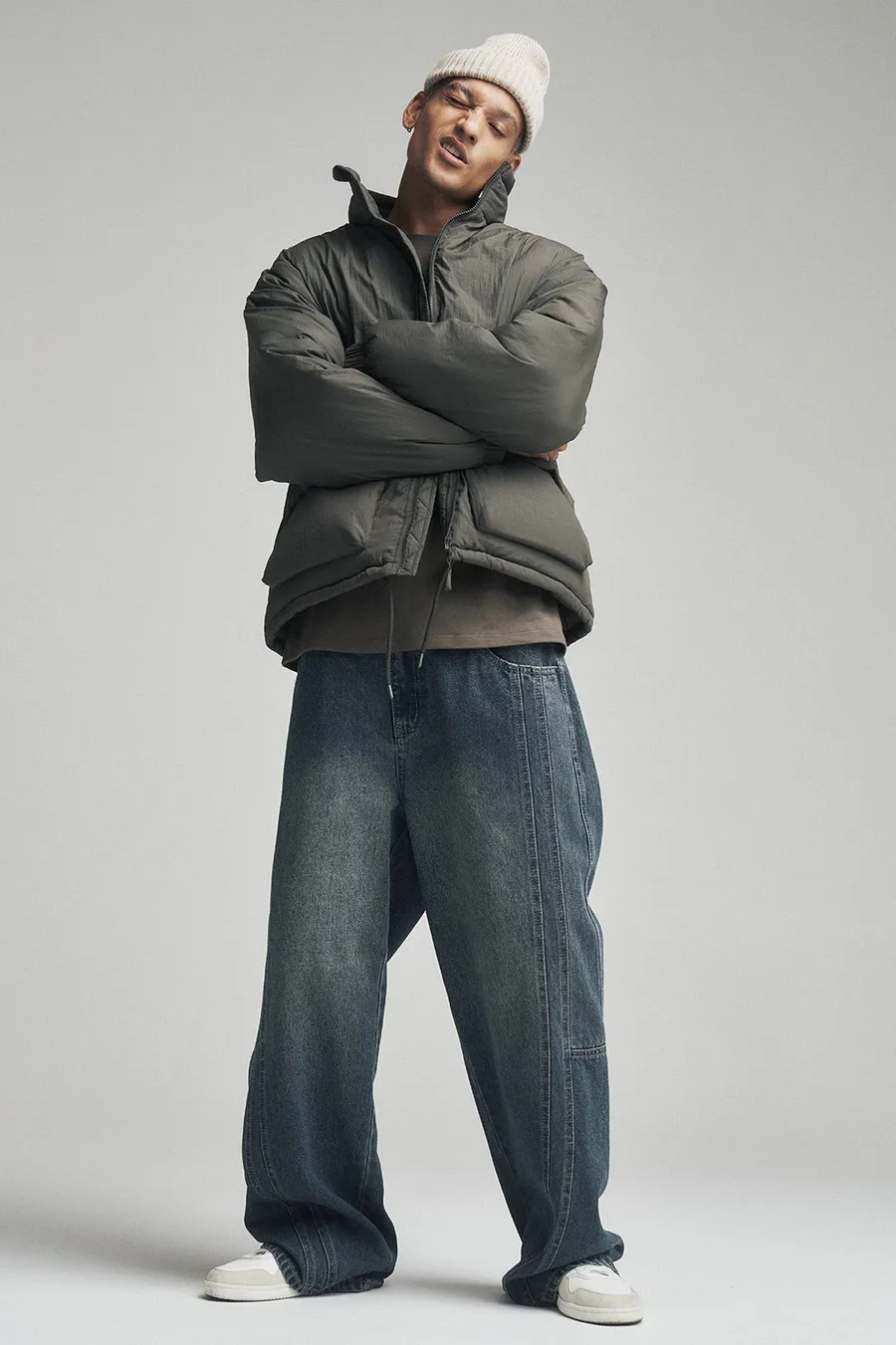 Calças de ganga Baggy Rigid · Homem