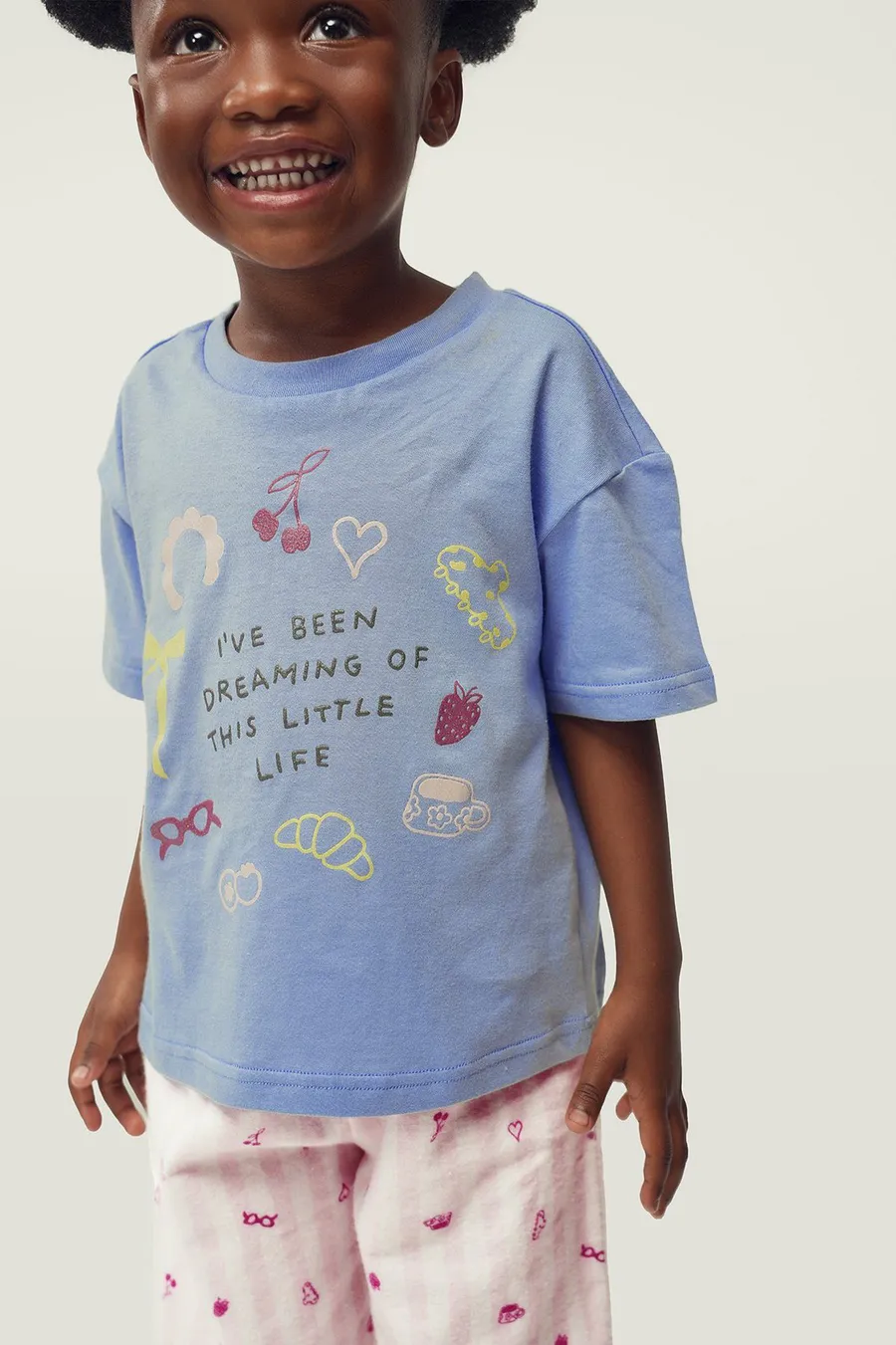 Pijama em algodão · Menina · Azul
