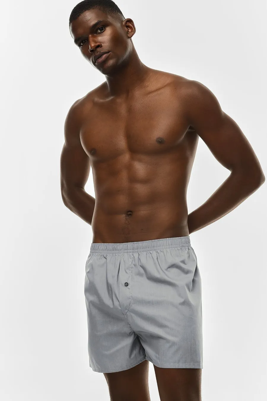 Boxers pack de 3 · Homem · Cinzento · Modelo 2