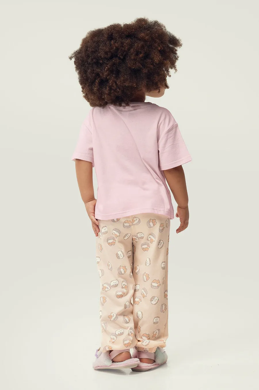 Pijama em algodão · Menina · Rosa Bebe