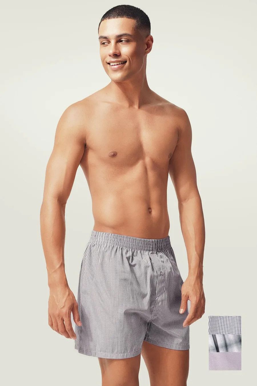 Boxers pack de 3 · Homem · Rosa Bebe
