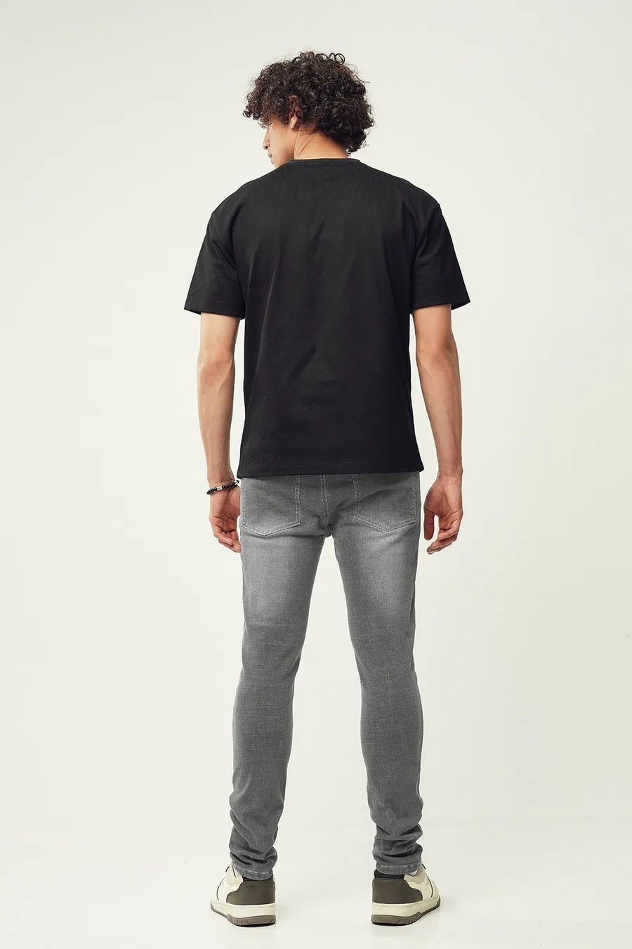 Calças de ganga skinny · Homem · Cinzento