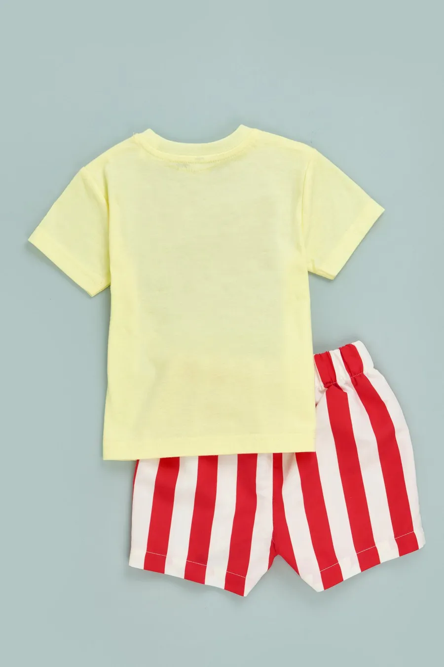 T-shirt em poliéster · Bebé · Amarelo