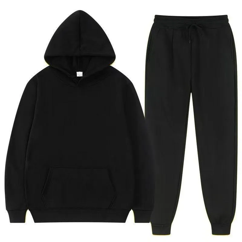 Conjunto Moletom Premium Unissex Inverno Conforto Total · Preto