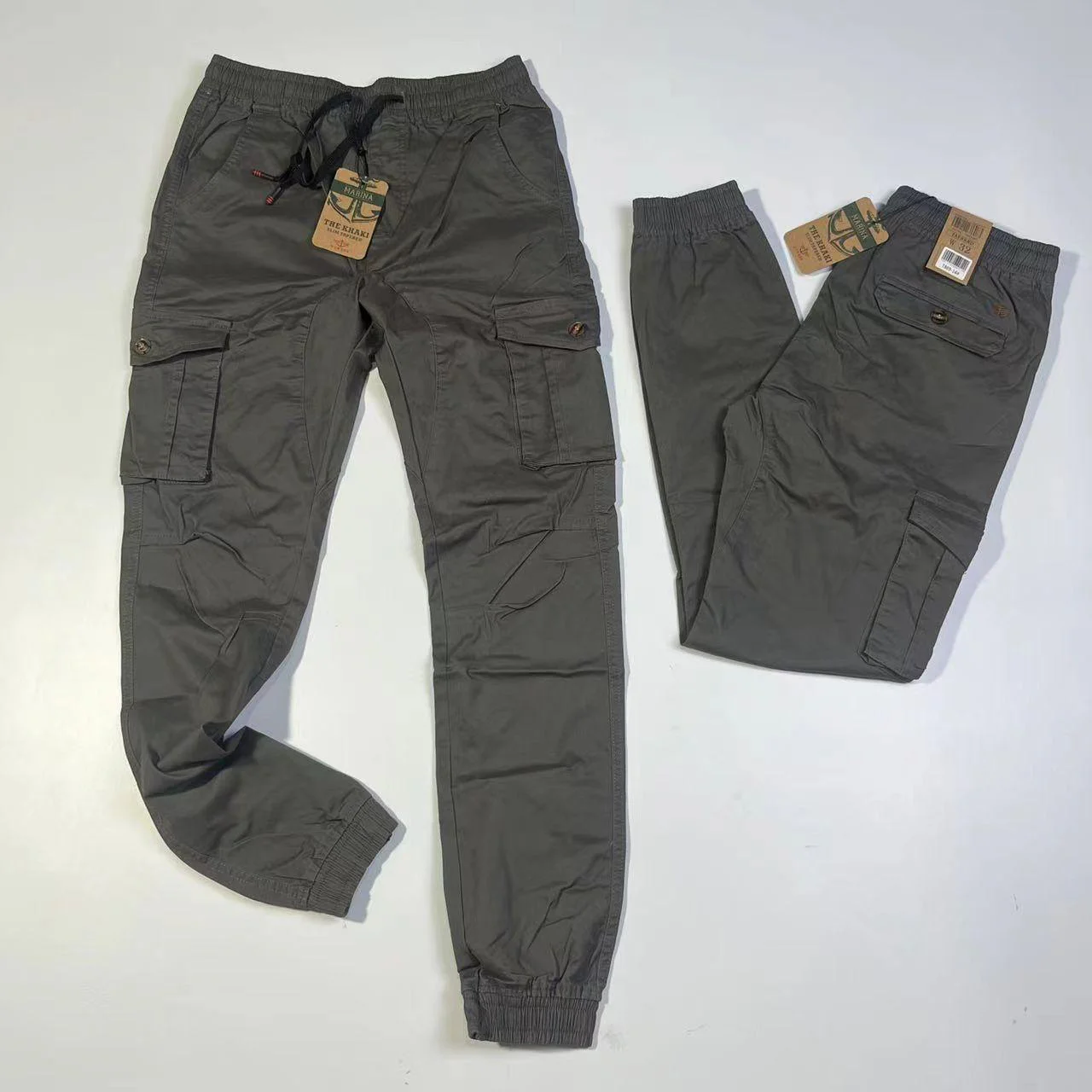 Calças Cargo · Cinzento