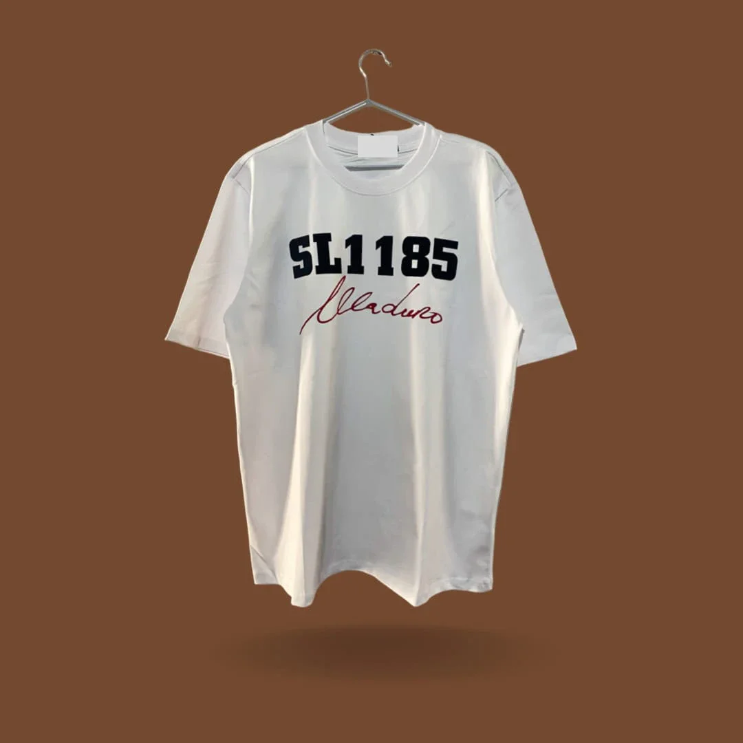 Camiseta SL1185 Maduro · Branco