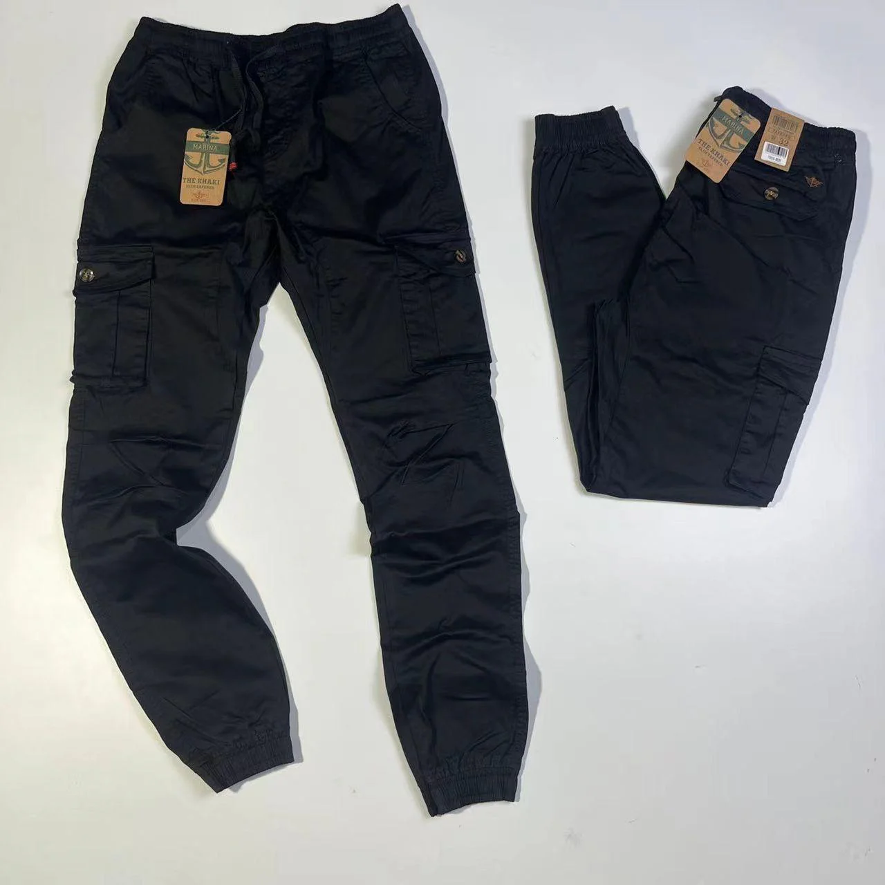 Calças Cargo · Preto