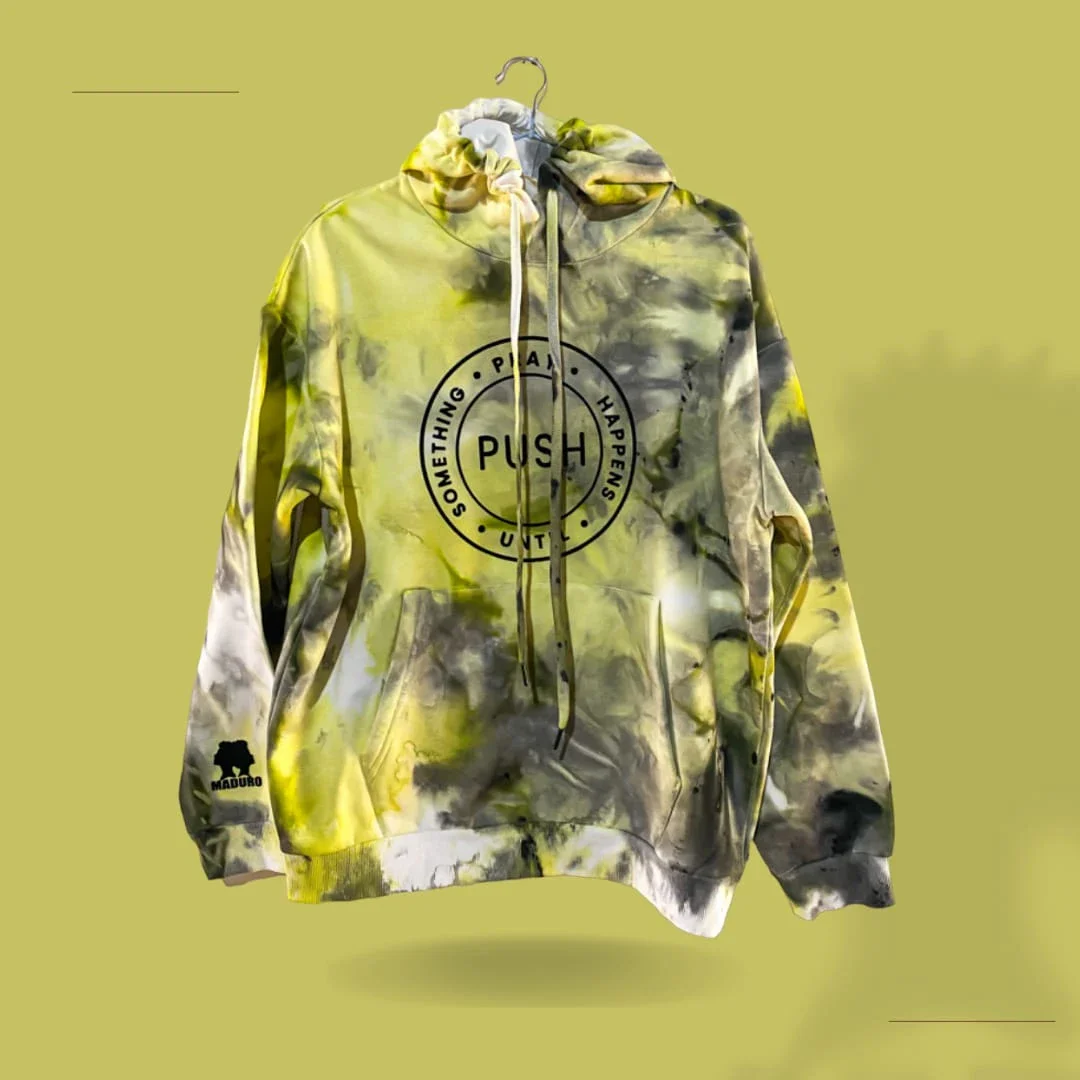 Camisola Moletom Capuchinho Tie-Dye  PUSH