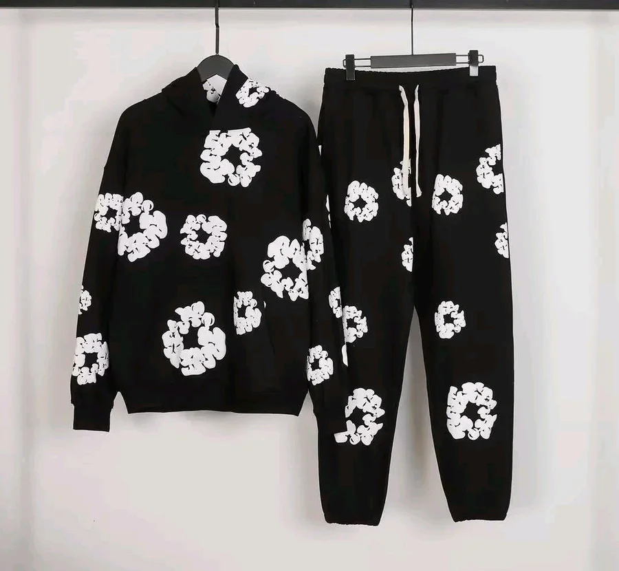 Conjunto Denim Tears - STREAKER · Preto / Branco