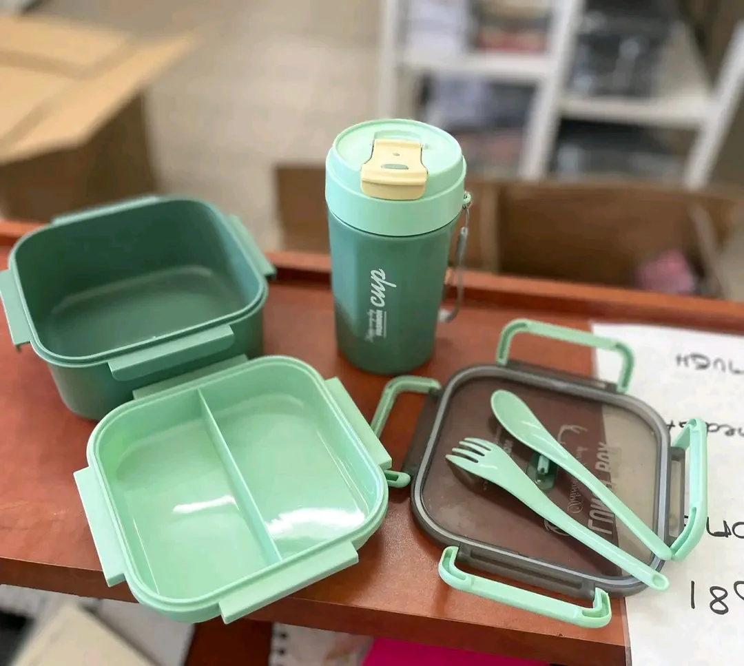 Conjunto Lunch Box com Copo · Verde