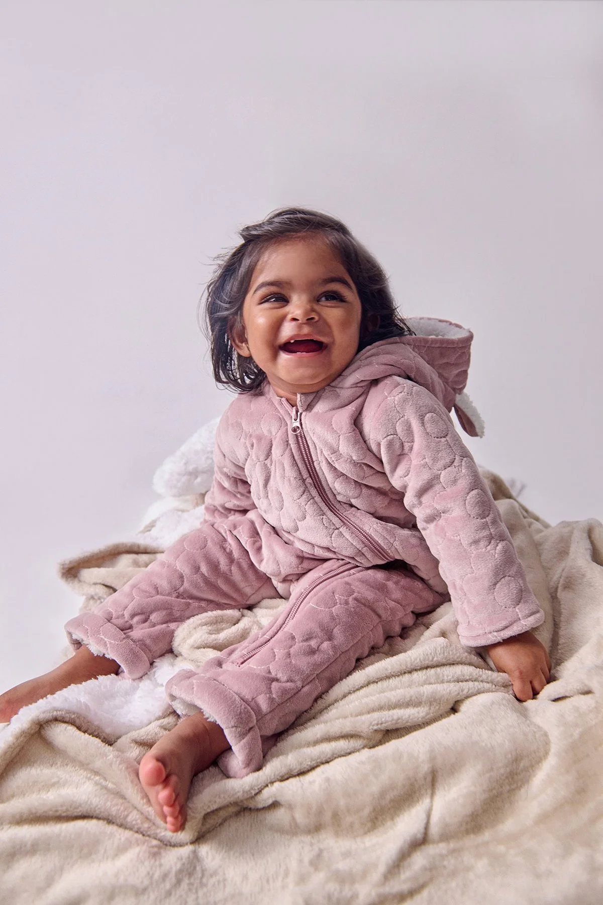 Babygrow em poliéster · Bebé · Roxo