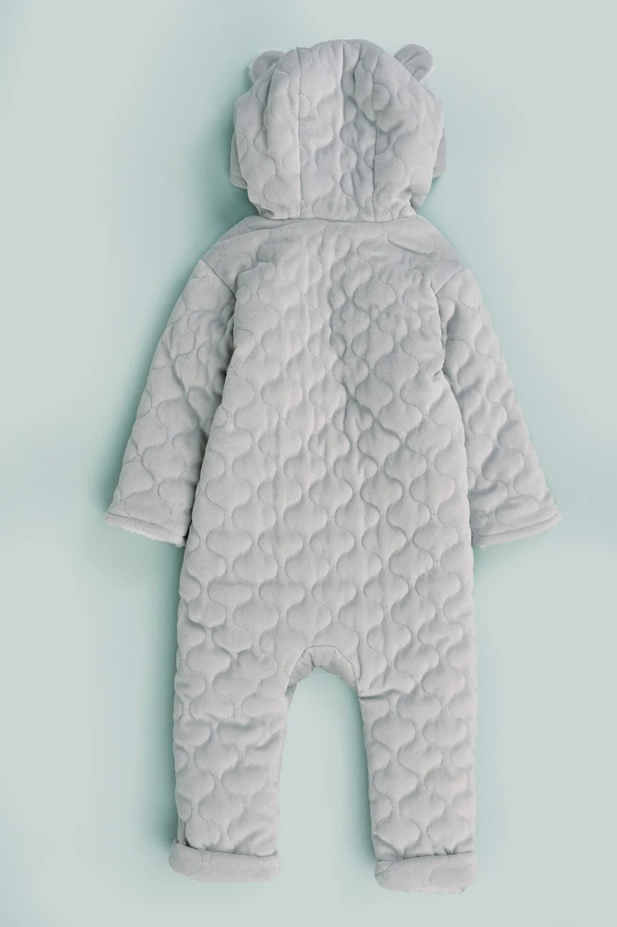 Babygrow em poliéster · Bebé · Cinzento