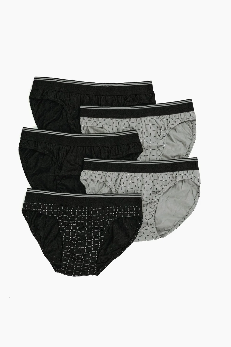 Cuecas pack de 5 em algodão · Homem · Cinzento