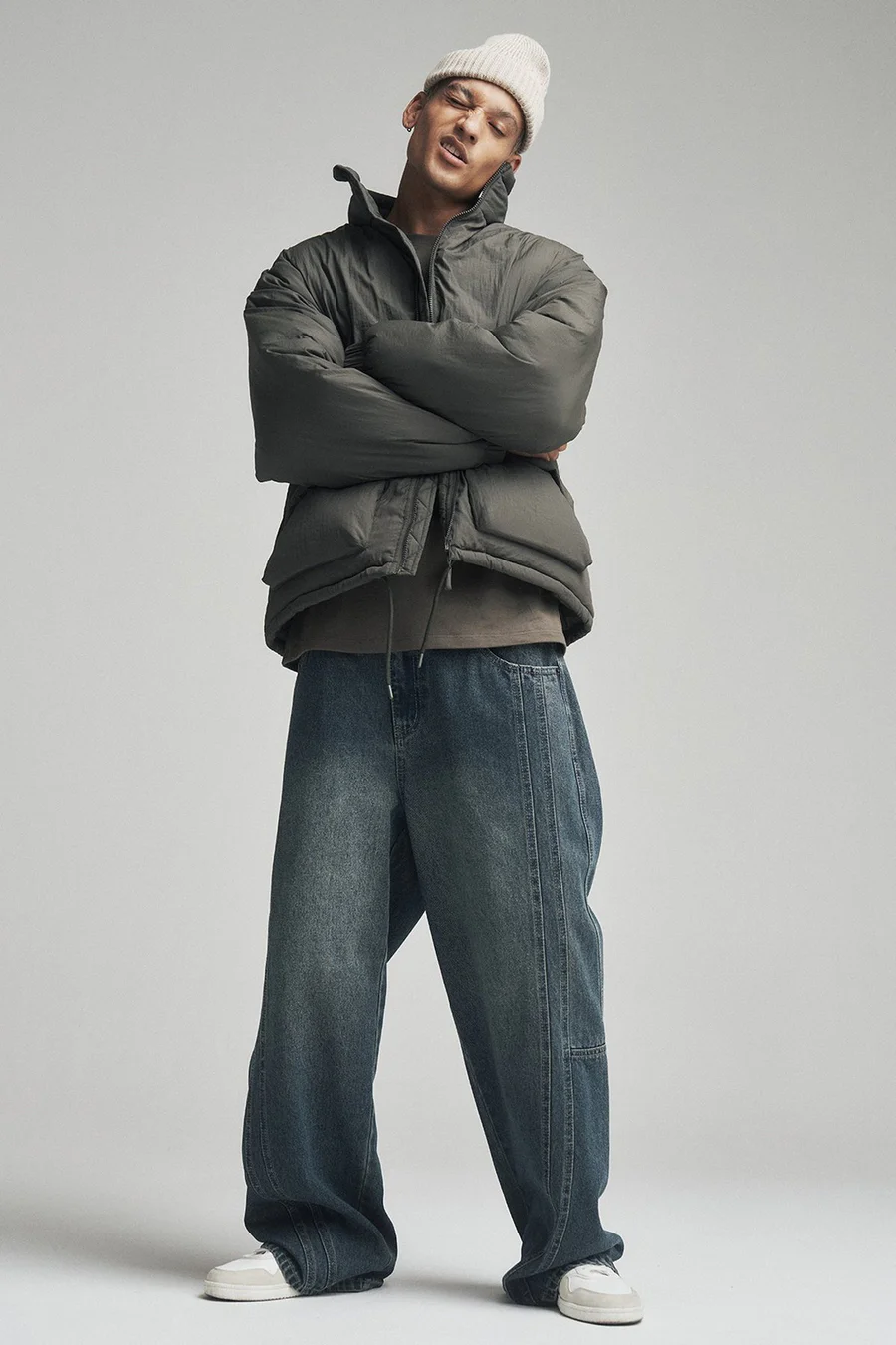 Calças de ganga Baggy Rigid · Homem