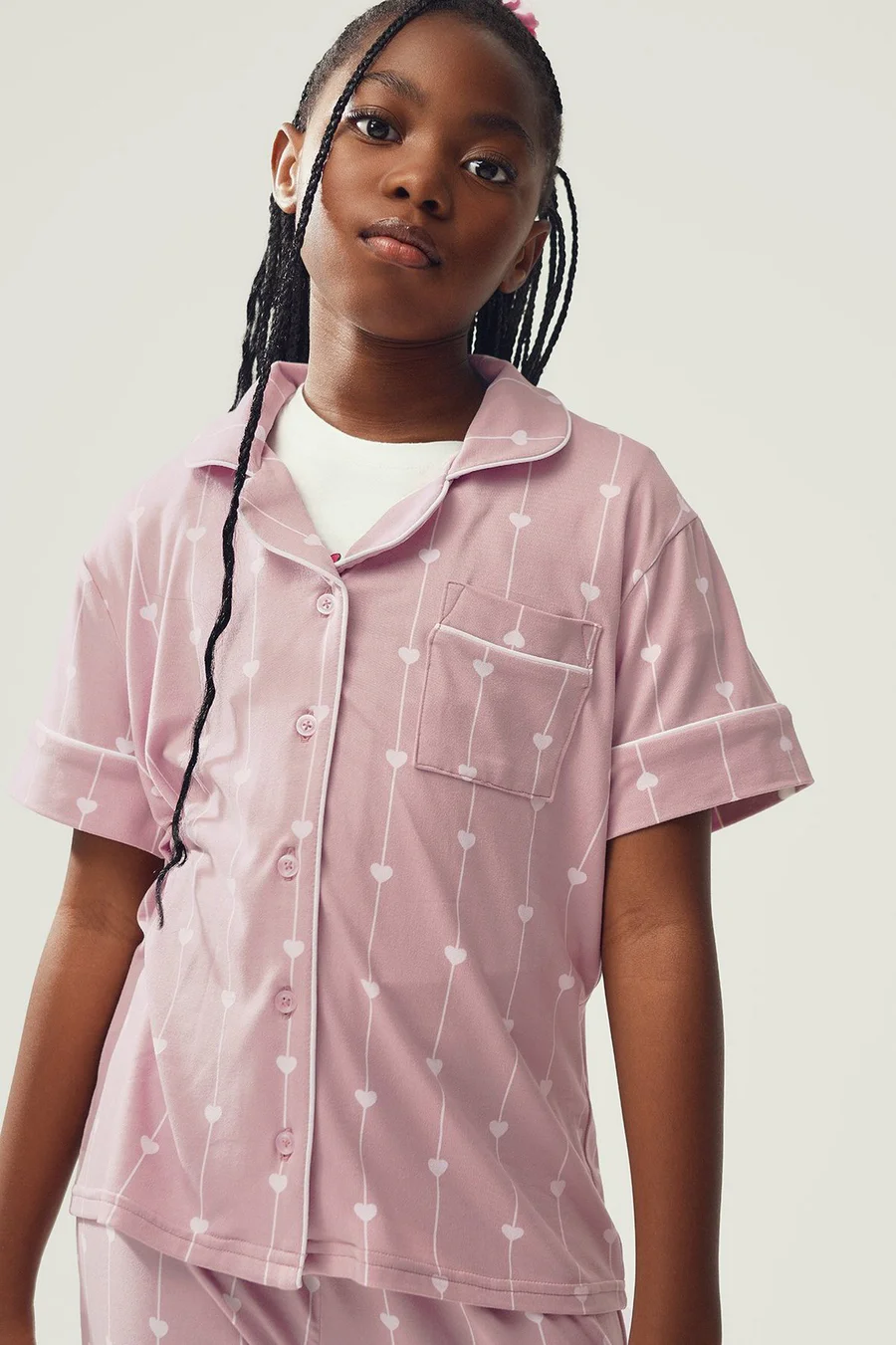 Pijama em poliéster · Menina · Roxo