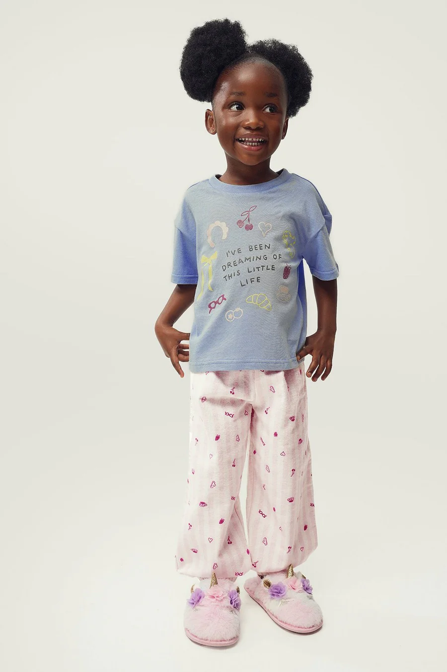 Pijama em algodão · Menina · Azul