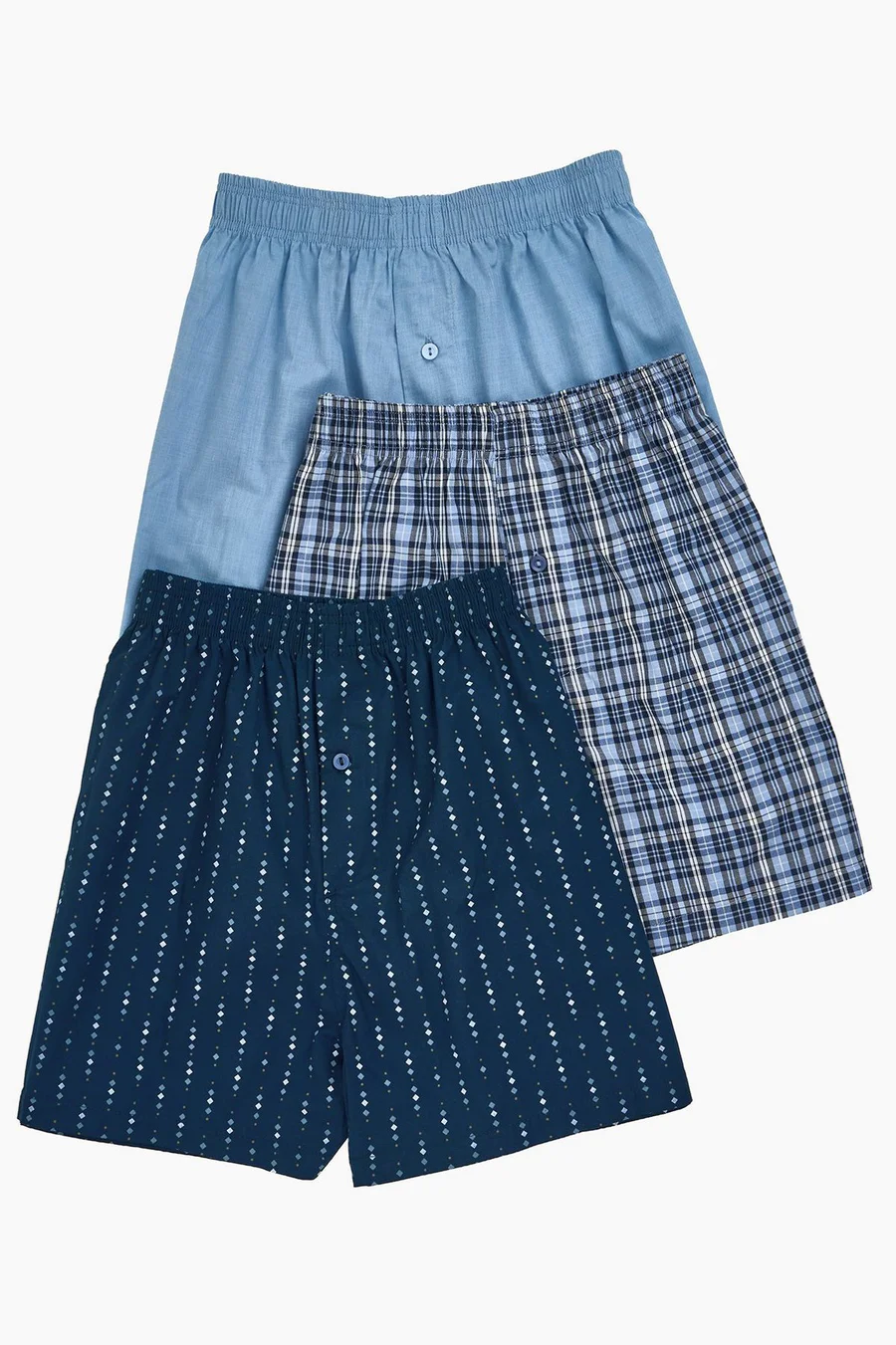 Boxers pack de 3 · Homem · Azul · Modelo 3