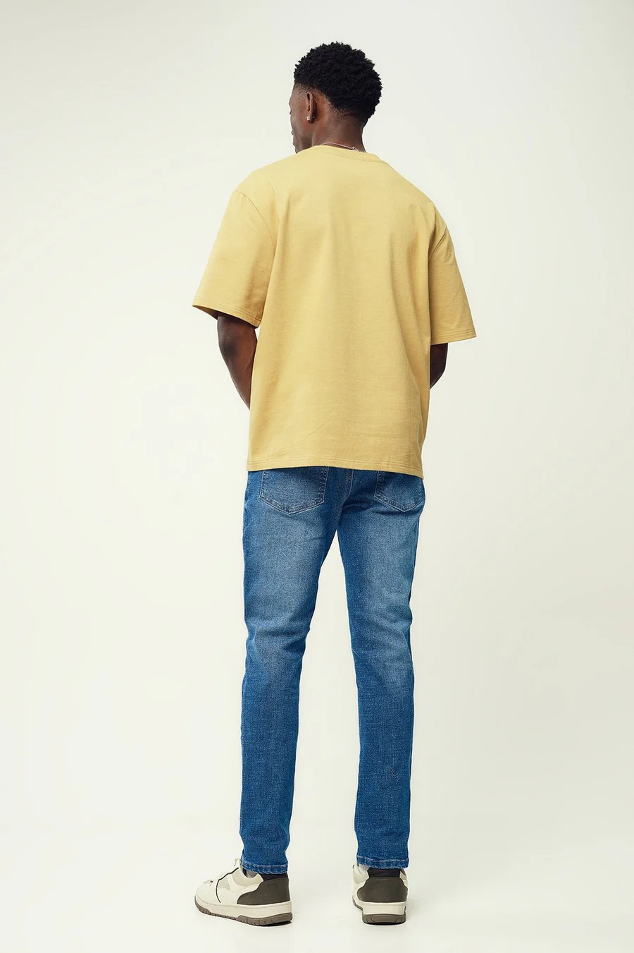 Calças de ganga skinny · Homem · Creme