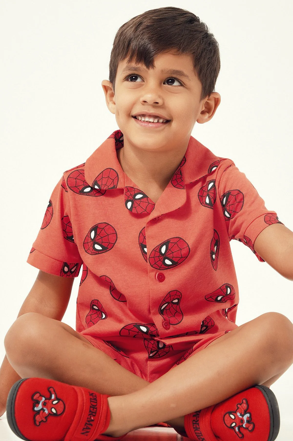 Pijama Spider-Man em algodão · Menino · Vermelho