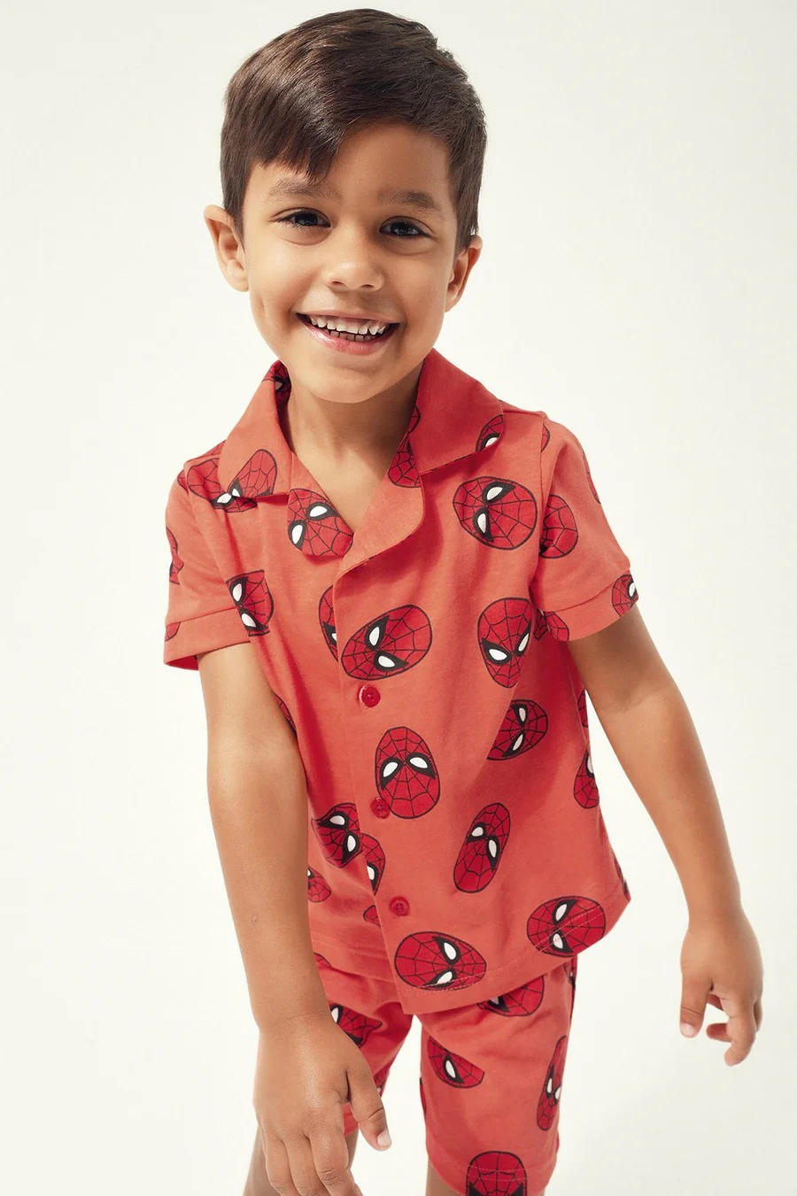 Pijama Spider-Man em algodão · Menino · Vermelho
