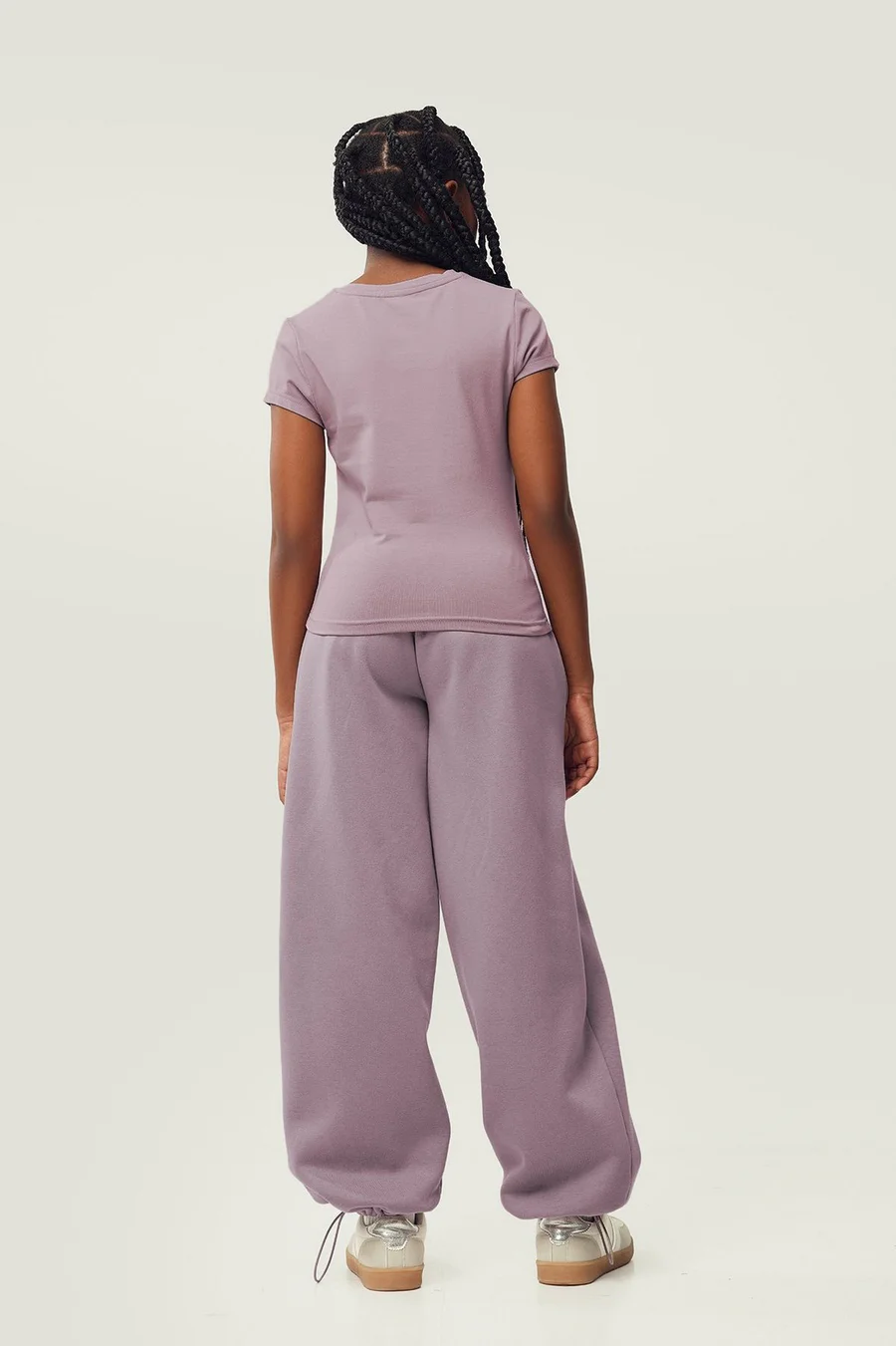 Calças jogger Baggy Boyfriend · Menina · Cinzento Escuro