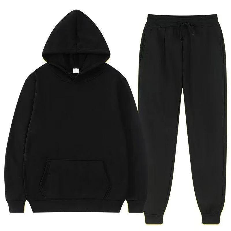 Conjunto Moletom Premium Unissex Inverno Conforto Total · Preto