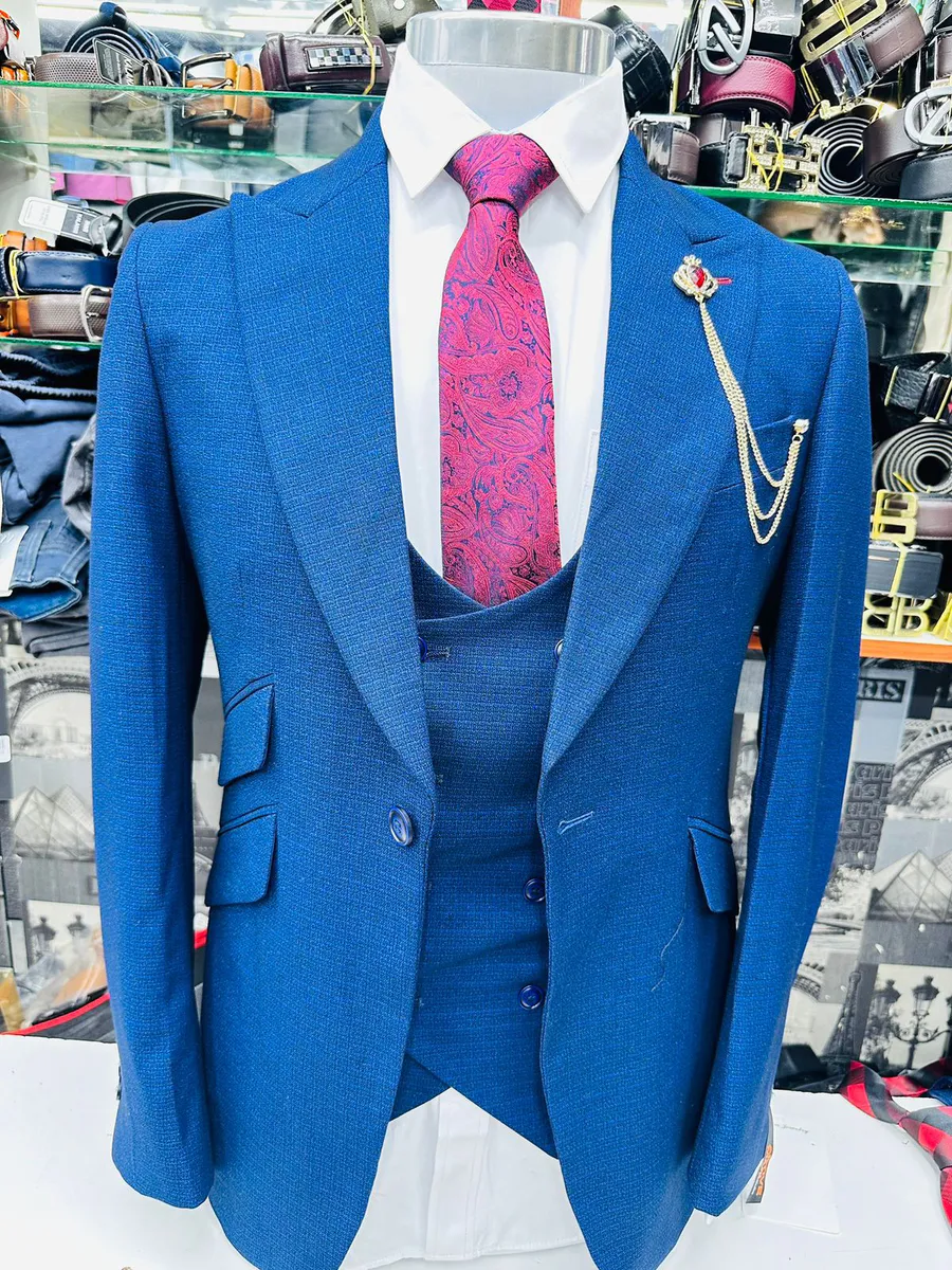 Terno Masculino 3 Peças · Azul Claro