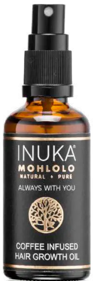Inuka Óleo de Crescimento Capilar Infundido com Café (COFFEE INFUSED HAIR GROWTH OIL) - 50ml