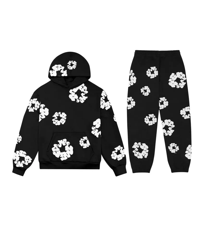 Conjunto Denim Tears - STREAKER · Preto / Branco